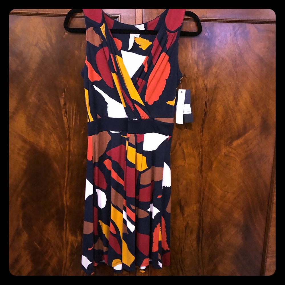 NWT Envi sleeveless surplice dress